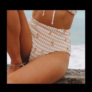 Koleha daisy gingham bikini bottoms